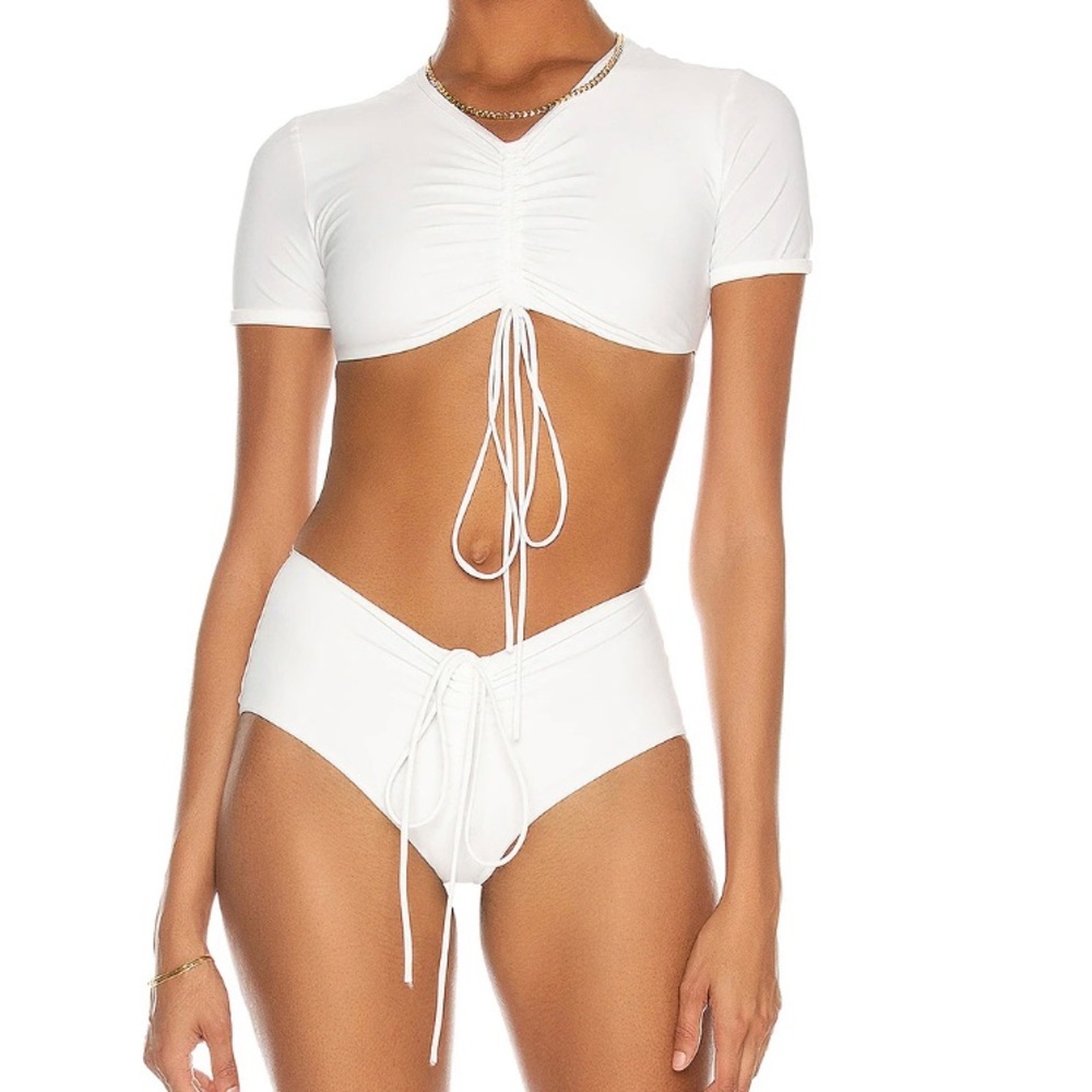 Christopher Esber Cream Bikini Set